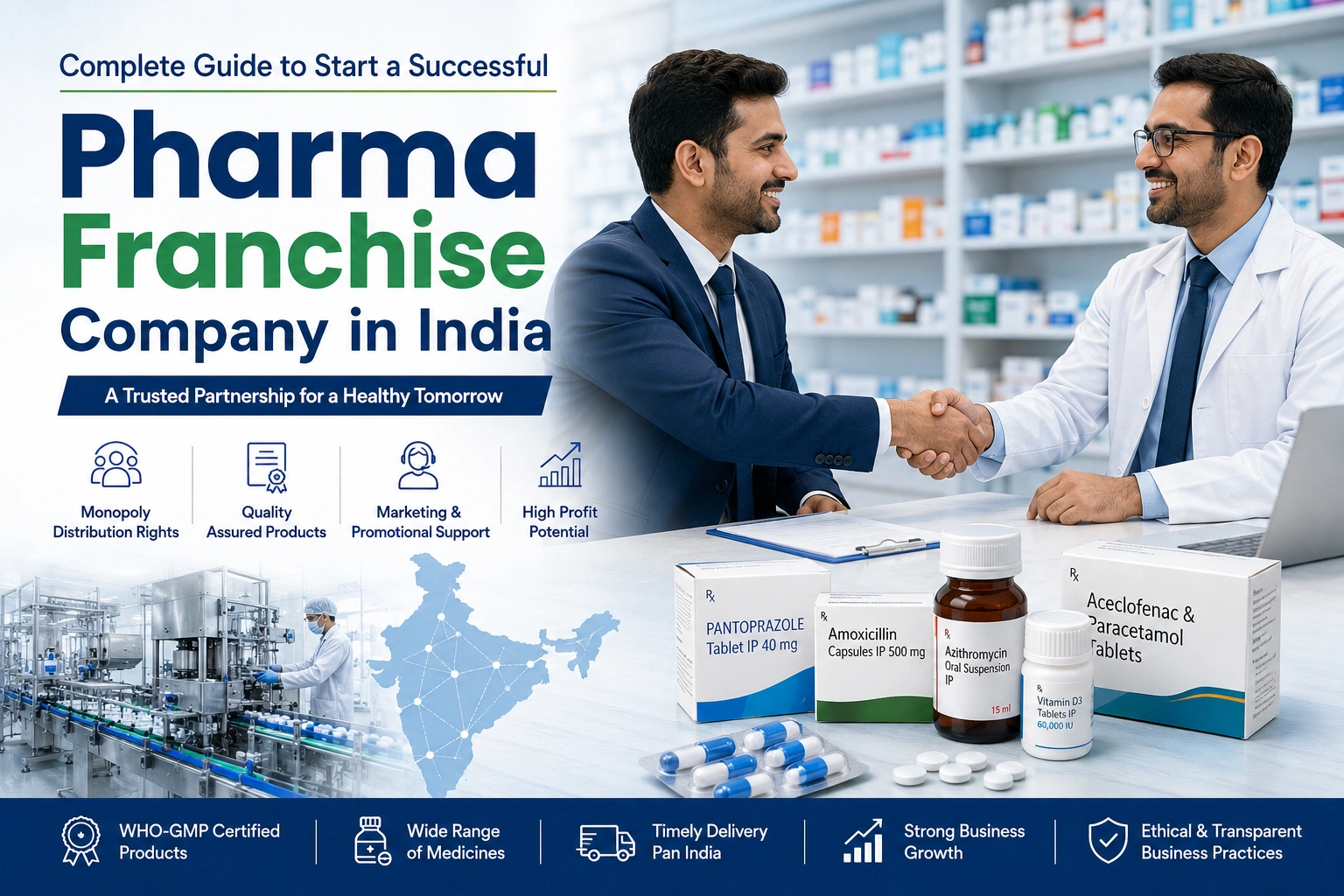 Pharma Franchise Company in India – Complete Guide to Business, License & Profit