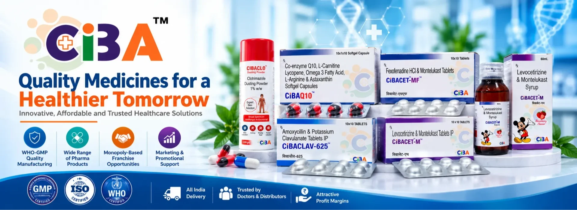 Pharma Franchise Company in India - CIBA Labs