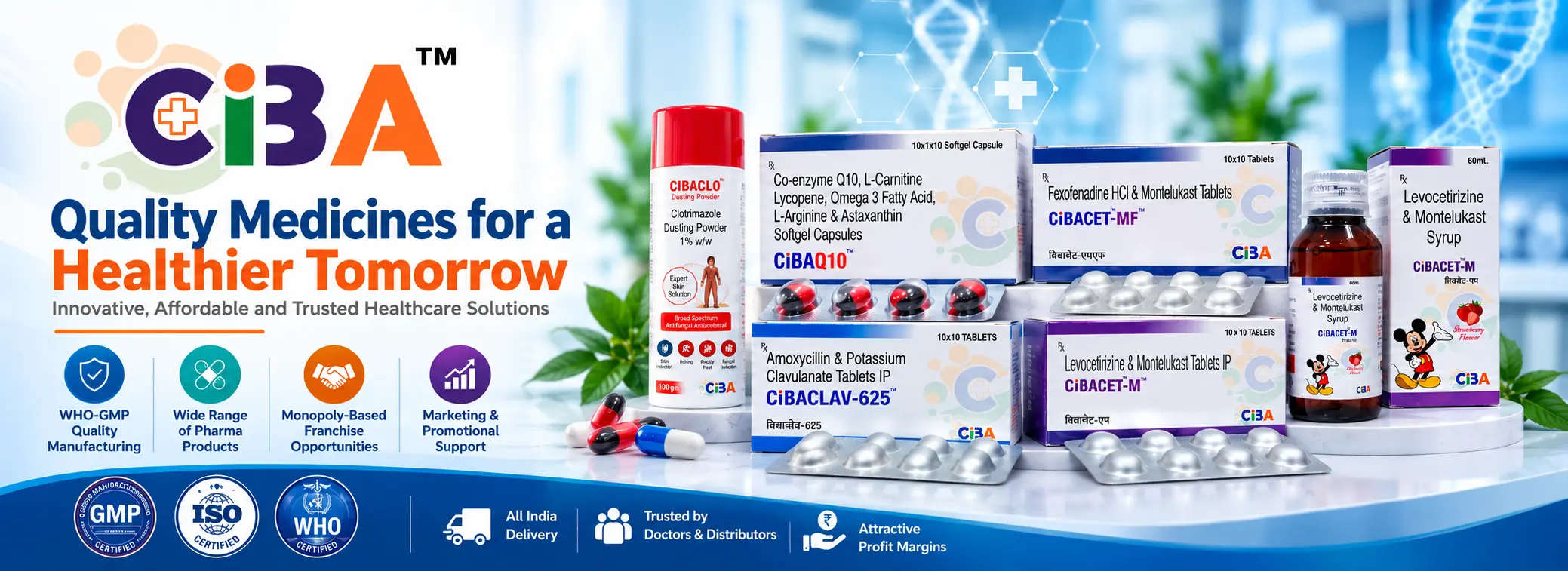 Pharma Franchise Company in India - CIBA Labs